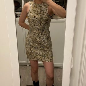 Alexander Wang Leopard denim dress